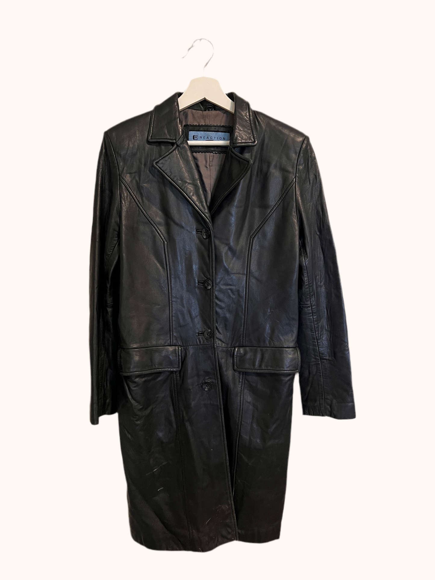 Arlen Leather Trench Coat