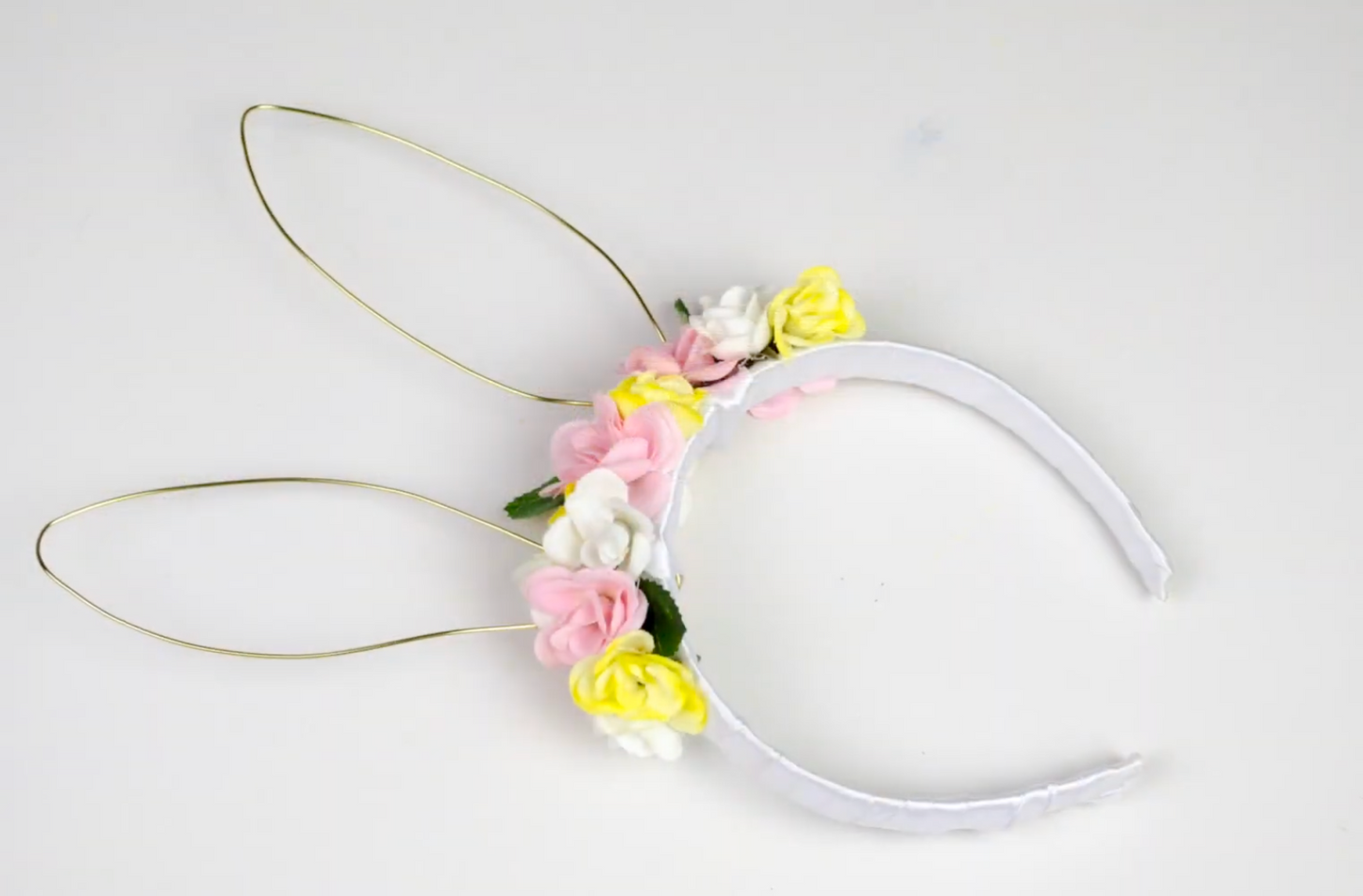 Floral Bunny Ear Headband